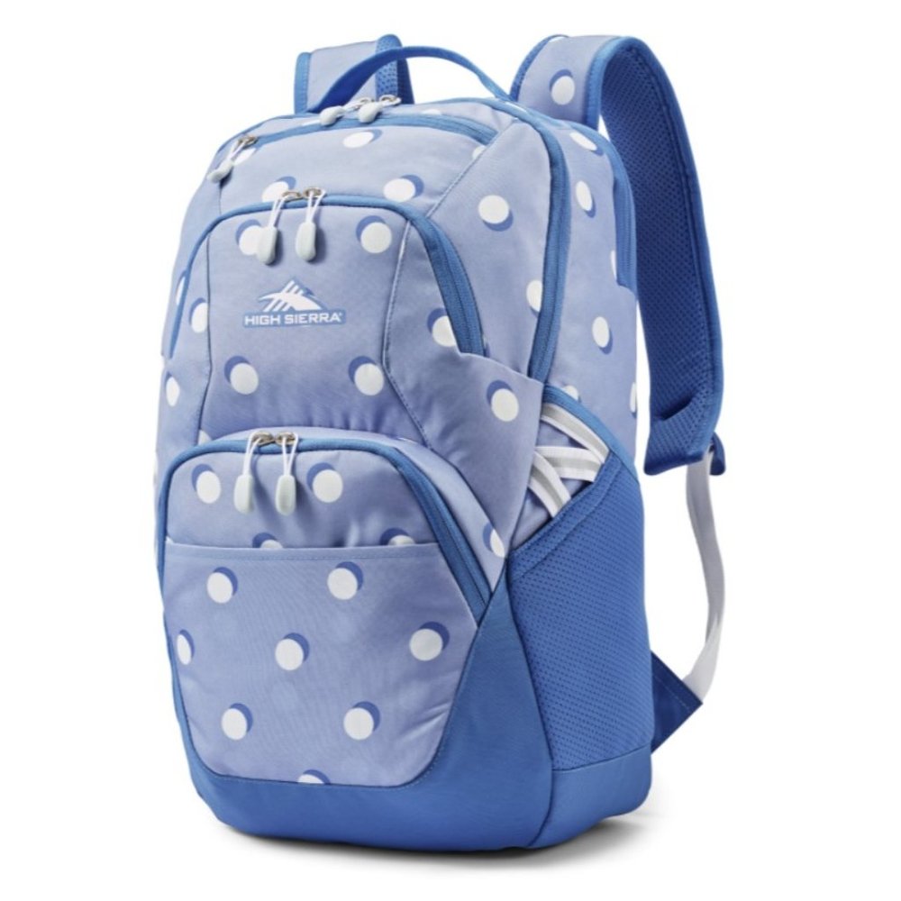 High Sierra Swoop SG 19" Backpack Blue Polka Dot